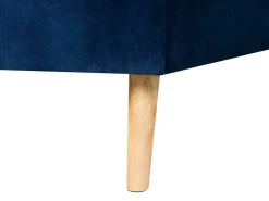 Sohvat<Beliani 4-Istuttava Kulmavuodesohva Sametti Oikeak. Laivastonsininen Vadso