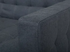 Cheap Beliani 5-Istuttava Kulmavuodesohva Ja Rahi Kangas Vasenk. Tummanharmaa Aberdeen