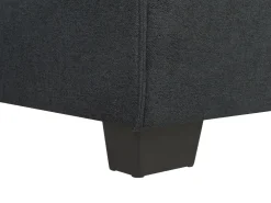 Sohvat<Beliani 3-Istuttava Kulmavuodesohva Kangas Vasenk. Grafiitinharmaa Romedal