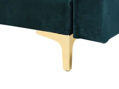 Shop Beliani 5-Istuttava Kulmavuodesohva Ja Rahi Sametti Oikeak. Sinivihrea Aberdeen