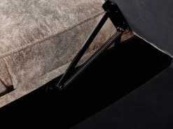 Sohvat<Beliani 3-Istuttava Kulmavuodesohva Säilytystilalla Keinonahka Vasenk. Ruskea Nesna