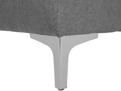 Sohvat<Beliani 4-Istuttava Kulmavuodesohva Ja Rahi Kangas Oikeak. Vaaleanharmaa Aberdeen