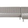 Online Beliani 4-Istuttava Kulmavuodesohva Kangas Vaaleanharmaa Nesset