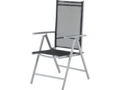 Discount Beliani 6-Istuttava Musta Alumiininen Ulkoruokailuryhma Catania