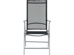 Discount Beliani 6-Istuttava Musta Alumiininen Ulkoruokailuryhma Catania