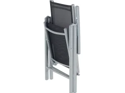 Discount Beliani 6-Istuttava Musta Alumiininen Ulkoruokailuryhma Catania