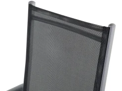 Discount Beliani 6-Istuttava Musta Alumiininen Ulkoruokailuryhma Catania