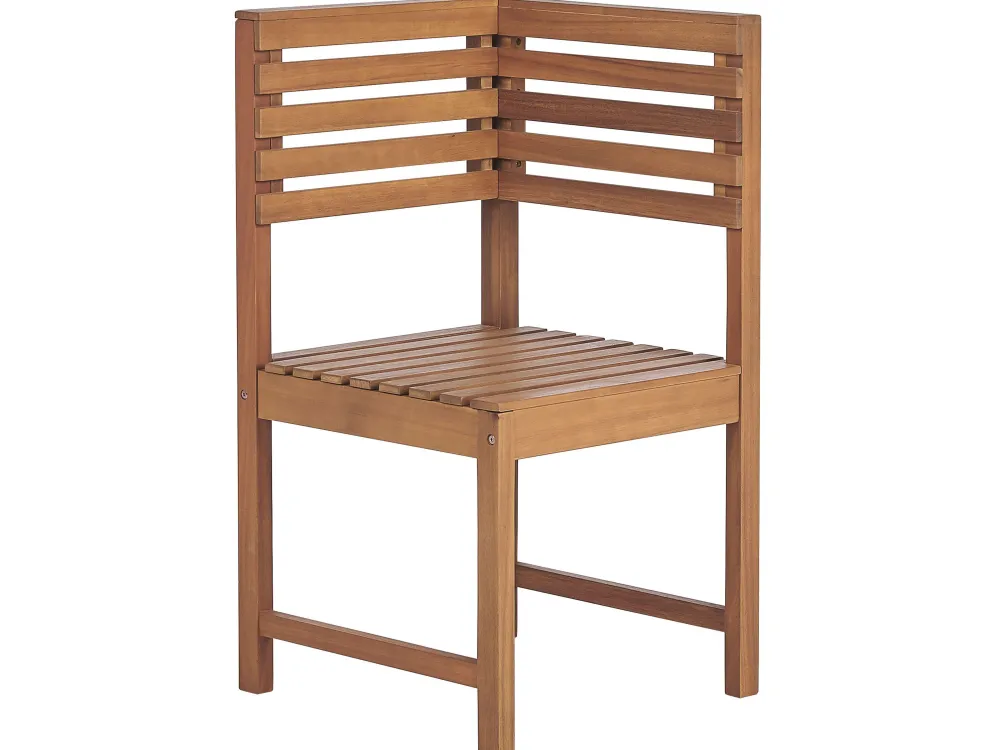 Ulkokalusteet<Beliani 4-Istuttava Parvekesetti Vaalea Akasiapuu Treia