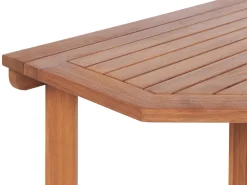 Ulkokalusteet<Beliani 4-Istuttava Parvekesetti Vaalea Akasiapuu Treia