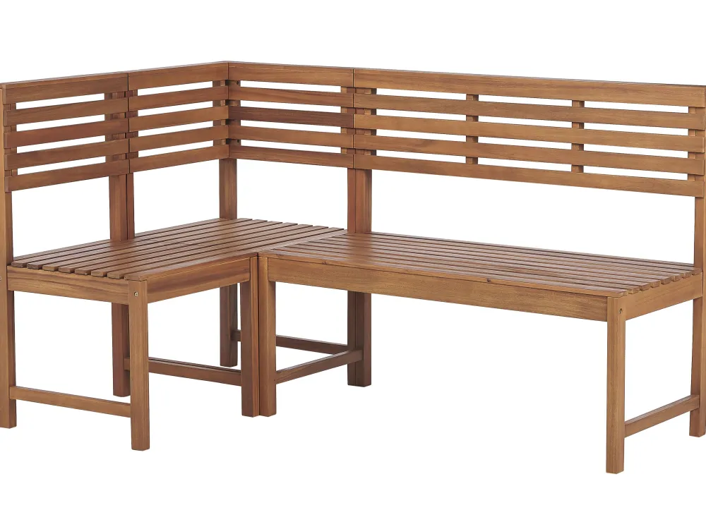 Ulkokalusteet<Beliani 4-Istuttava Parvekesetti Vaalea Akasiapuu Treia