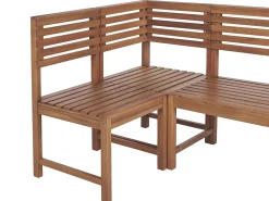 Ulkokalusteet<Beliani 4-Istuttava Parvekesetti Vaalea Akasiapuu Treia