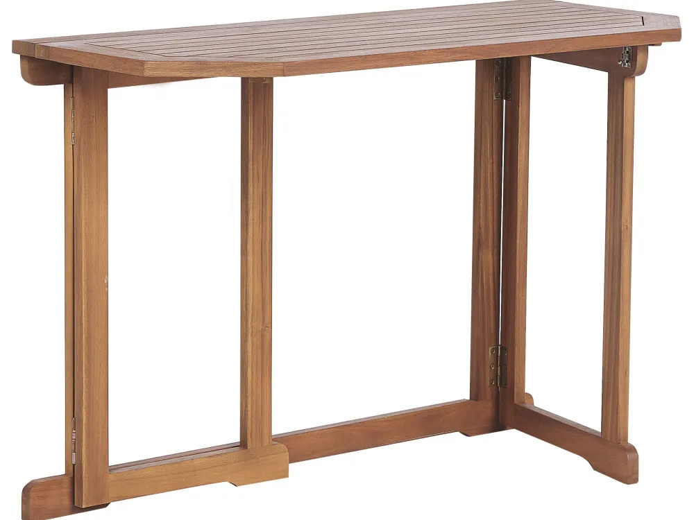 Ulkokalusteet<Beliani 4-Istuttava Parvekesetti Vaalea Akasiapuu Treia