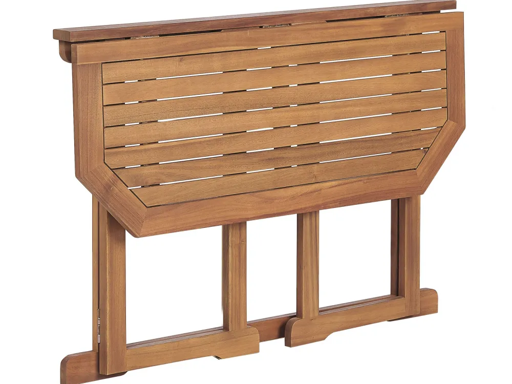 Ulkokalusteet<Beliani 4-Istuttava Parvekesetti Vaalea Akasiapuu Treia