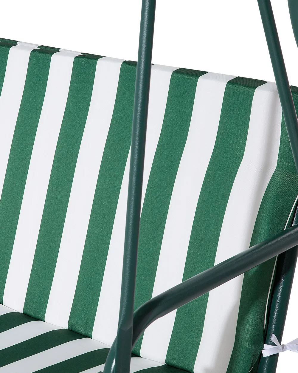 Ulkokalusteet<Beliani 3-Istuttava Puutarhakeinu Vihrea/Valkoinen Chaplin