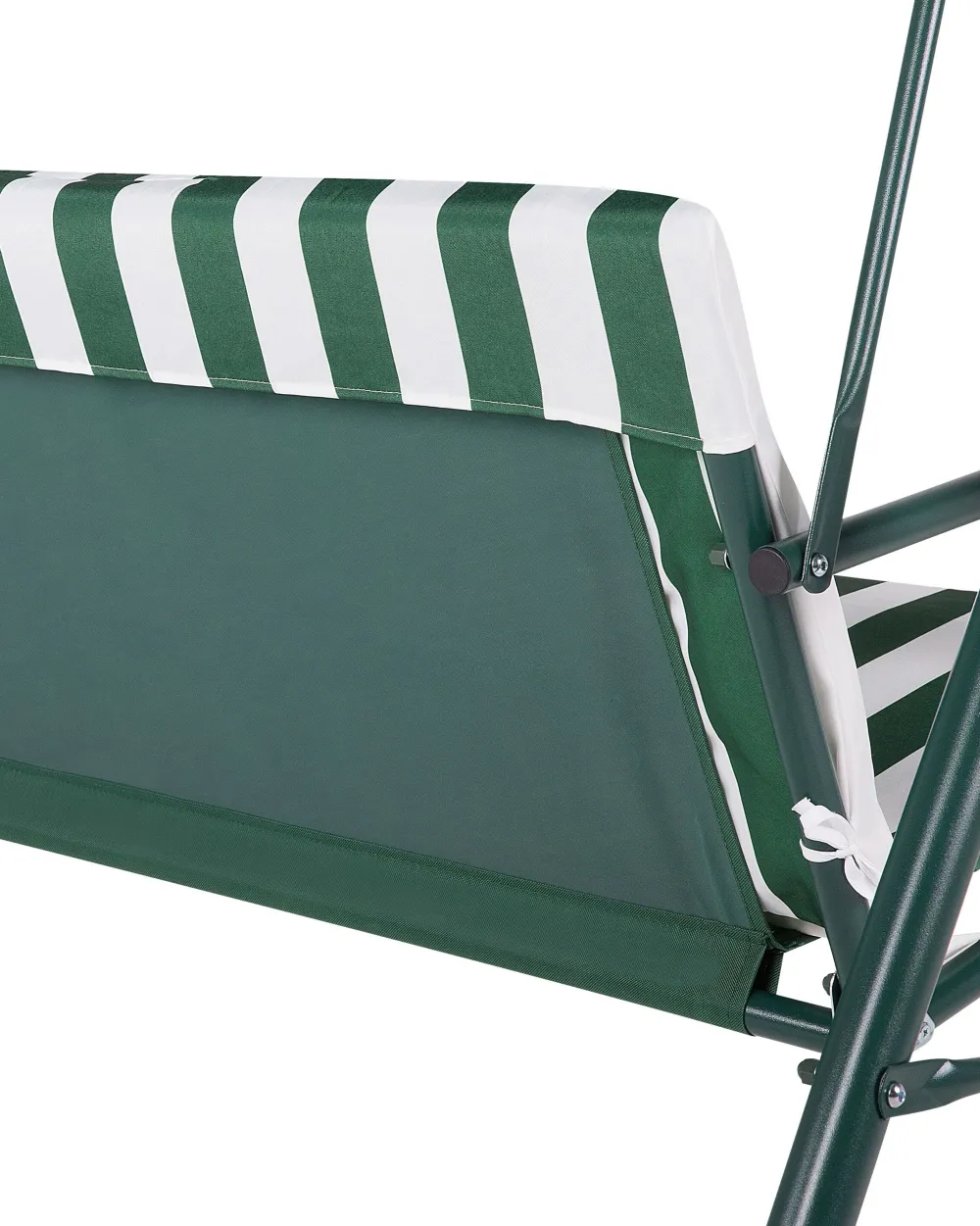 Ulkokalusteet<Beliani 3-Istuttava Puutarhakeinu Vihrea/Valkoinen Chaplin