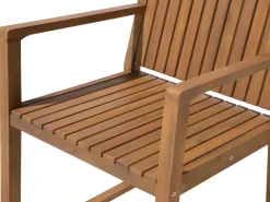 Discount Beliani 8-Istuttava Puutarhapoytasetti Sini-Valkoraidallisilla Pehmusteilla Sassari