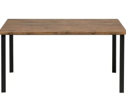 Sale Beliani 6-Istuttava Ruokailuryhma Tumma Puu/Musta Laredo