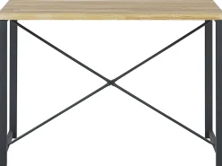 Shop Beliani 4-Istuttava Ruokailuryhma Vaalea Puu/Musta Flixton