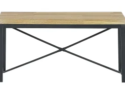 Shop Beliani 4-Istuttava Ruokailuryhma Vaalea Puu/Musta Flixton