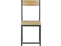 Shop Beliani 4-Istuttava Ruokailuryhma Vaalea Puu/Musta Flixton