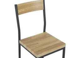 Shop Beliani 4-Istuttava Ruokailuryhma Vaalea Puu/Musta Flixton