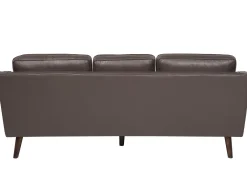 Sohvat<Beliani 3-Istuttava Ruskea Tekonahkainen Sohva Lokka
