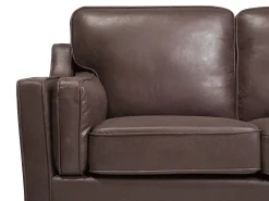 Sohvat<Beliani 3-Istuttava Ruskea Tekonahkainen Sohva Lokka