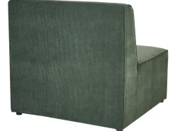 Sohvat<Beliani 3-Istuttava Sohva Ja Rahi Vakosametti Tummanvihrea Lemvig