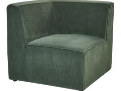 Sohvat<Beliani 3-Istuttava Sohva Ja Rahi Vakosametti Tummanvihrea Lemvig