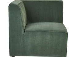 Sohvat<Beliani 3-Istuttava Sohva Ja Rahi Vakosametti Tummanvihrea Lemvig