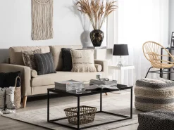 Sohvat<Beliani 2-Istuttava Sohva Kangas Beige Kalmar