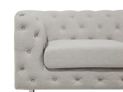 Best Sale Beliani 2-Istuttava Sohva Kangas Beige Vissland