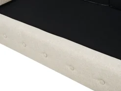 Store Beliani 3-Istuttava Sohva Kangas Beige Keskikokoinen Chesterfield