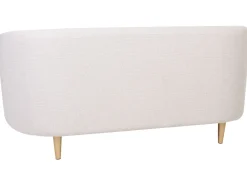 Sohvat<Beliani 2-Istuttava Sohva Kangas Beige/Kulta Loen