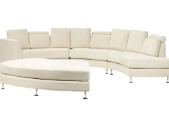Sohvat<Beliani 7-Istuttava Sohva Kangas Beige Rotunde