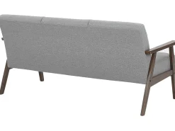 Sohvat<Beliani 3-Istuttava Sohva Kangas Harmaa Asnes