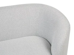 Online Beliani 2-Istuttava Sohva Kangas Musta/Valkoinen Loen