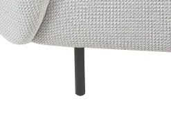 Online Beliani 2-Istuttava Sohva Kangas Musta/Valkoinen Loen