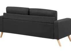 Sohvat<Beliani 2-Istuttava Sohva Kangas Musta Kalmar