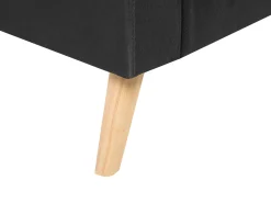 Sohvat<Beliani 2-Istuttava Sohva Kangas Musta Kalmar