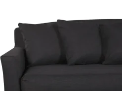 Sohvat<Beliani 3-Istuttava Sohva Kangas Musta Gilja