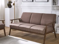 Hot Beliani 3-Istuttava Sohva Kangas Ruskea Asnes