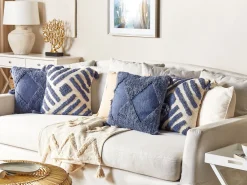 Sohvat<Beliani 3-Istuttava Sohva Kangas Valkoinen Gilja