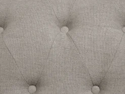 Sale Beliani 3-Istuttava Sohva Kangas Vaaleanharmaa Chesterfield