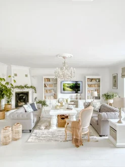 Sale Beliani 3-Istuttava Sohva Kangas Vaaleanharmaa Chesterfield