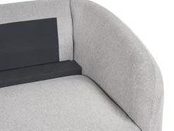 Sohvat<Beliani 2-Istuttava Sohva Kangas Vaaleanharmaa Trosa