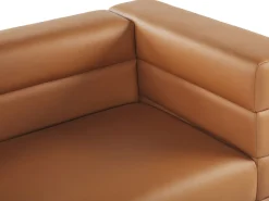 Sohvat<Beliani 3-Istuttava Sohva Keinonahka Ruskea Granna