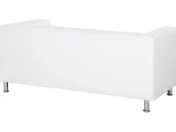 New Beliani 3-Istuttava Sohva Keinonahkainen Valkoinen Floro