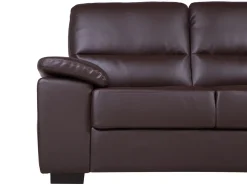 Outlet Beliani 2-Istuttava Sohva Keinonahka Ruskea Vogar