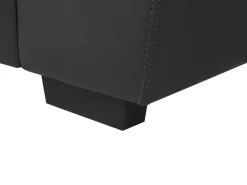 Sohvat<Beliani 2-Istuttava Sohva Keinonahka Musta Vogar